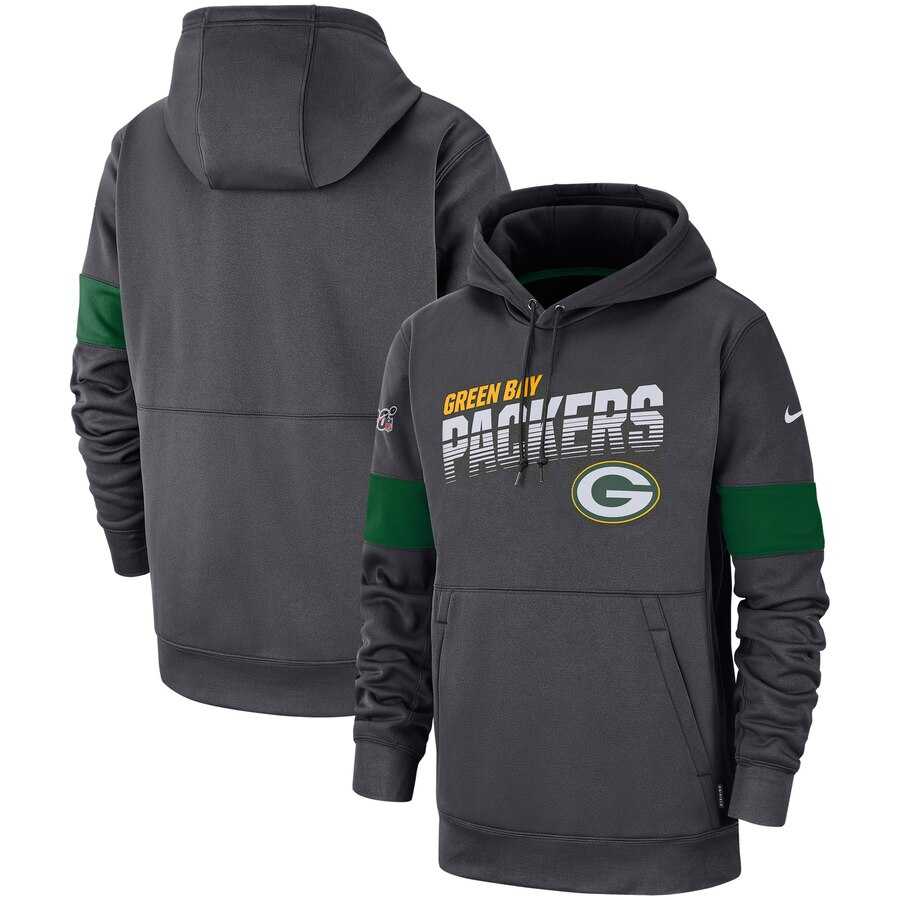 Green Bay Packers Nike Sideline Team Logo Performance Pullover Hoodie Anthracite,We sell and wholesale Green Bay Packers Nike Sideline Team Logo Performance Pullover Hoodie Anthracite on line form chian!